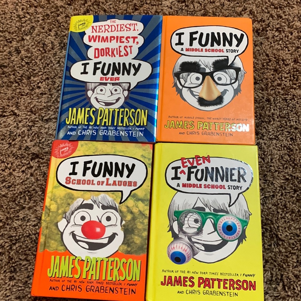 4 “I Funny” Books by James Patterson Hardback